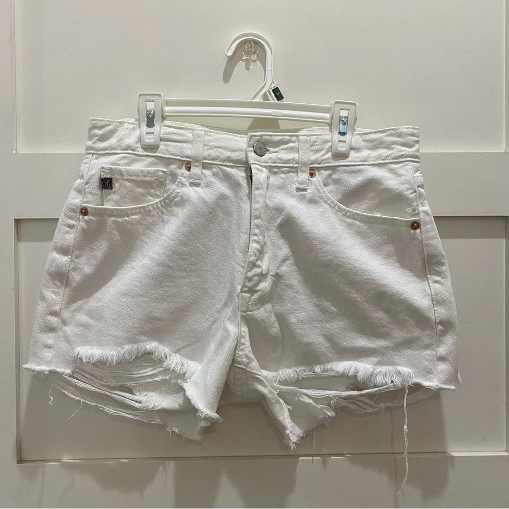 White Jean‎ shorts